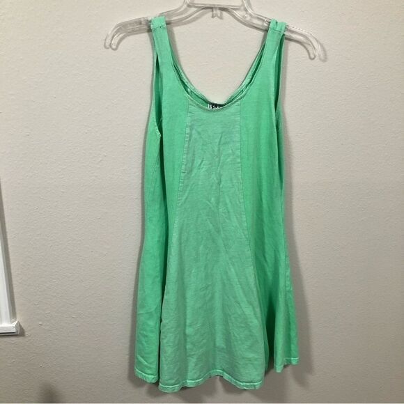 In Gear Vintage Y2K Lime Green Mini Dress women's size small - Picture 1 of 4